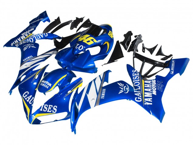2004-2006 Yamaha YZF 1000 R1 Motorcycle Fairings - Blue White Yellow Motul Gauloises 46 Canada for Sale