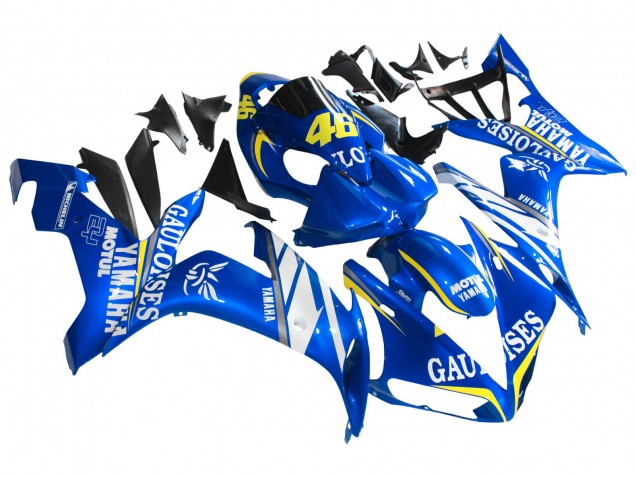 2004-2006 Yamaha YZF 1000 R1 Motorcycle Fairings - Blue White Yellow Motul Gauloises 46 Canada for Sale