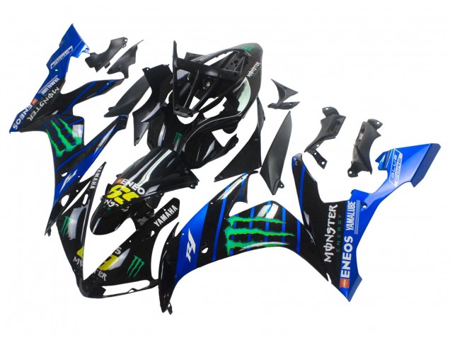 2004-2006 Yamaha YZF 1000 R1 Motorcycle Fairings - Blue Black Yellow Green Monster Yamalube ENEOS 69 Canada for Sale