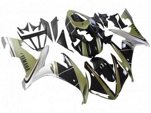 2004-2006 Yamaha YZF 1000 R1 Motorcycle Fairings - Light Gold White Glossy Black Canada for Sale