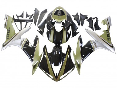 2004-2006 Yamaha YZF 1000 R1 Motorcycle Fairings - Light Gold White Glossy Black Canada for Sale