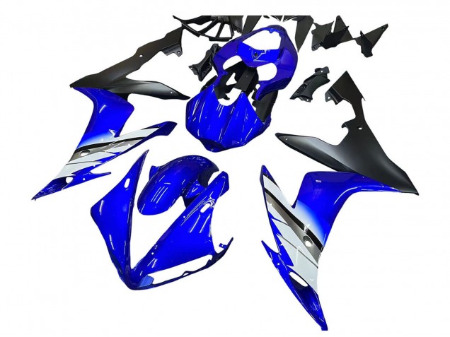 2004-2006 Yamaha YZF 1000 R1 Motorcycle Fairings - Blue White Matte Black Canada for Sale