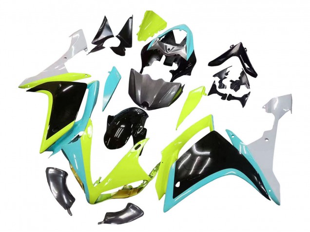 2007-2008 Yamaha YZF 1000 R1 Motorcycle Fairings - Light Blue Lime Green Black Canada for Sale