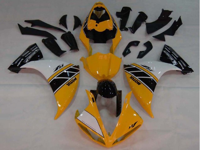 2007-2008 Yamaha YZF 1000 R1 Motorcycle Fairings - Yellow White Black Canada for Sale