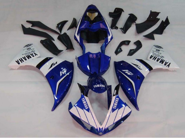 2009-2011 Yamaha YZF 1000 R1 Motorcycle Fairings - White Blue Black M1 Canada for Sale