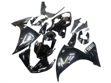 2009-2011 Yamaha YZF 1000 R1 Motorcycle Fairings - Glossy Black White Decal Canada for Sale