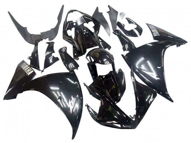 2009-2011 Yamaha YZF 1000 R1 Motorcycle Fairings - Glossy Black White Decal Canada for Sale