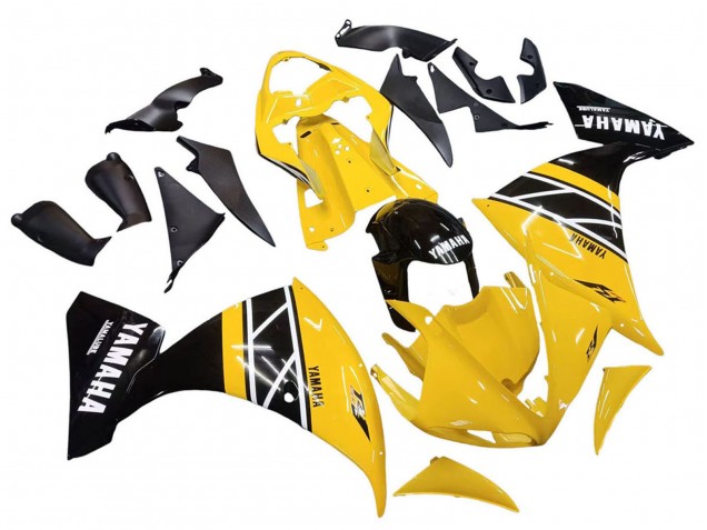 2009-2011 Yamaha YZF 1000 R1 Motorcycle Fairing Kits - Yellow White Black Stripe Canada for Sale