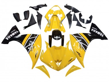 2009-2011 Yamaha YZF 1000 R1 Motorcycle Fairing Kits - Yellow White Black Stripe Canada for Sale