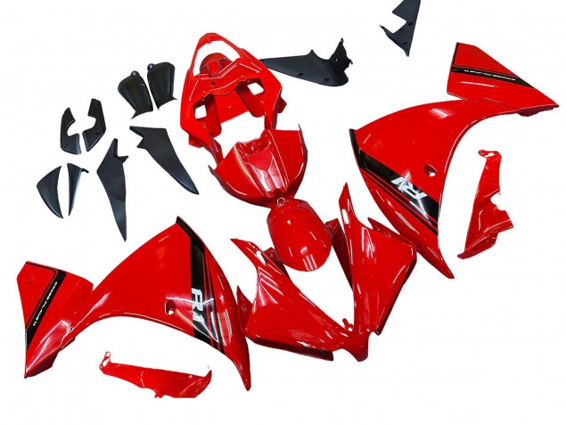 2012-2014 Yamaha YZF 1000 R1 Motorcycle Fairing - Red Glossy Black Canada for Sale