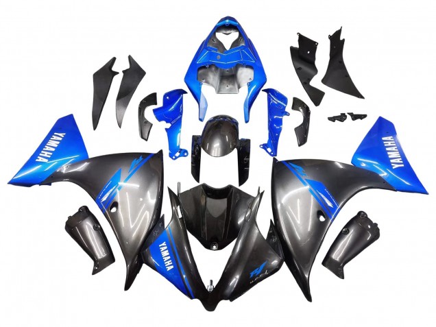 2012-2014 Yamaha YZF 1000 R1 Motorcycle Fairings - Blue Glossy Black Canada for Sale