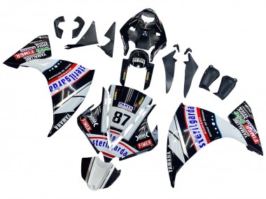 2012-2014 Yamaha YZF 1000 R1 Motorcycle Fairings - Glossy Black White Red Fimer Yamalube Sterilgarda 87 Canada for Sale