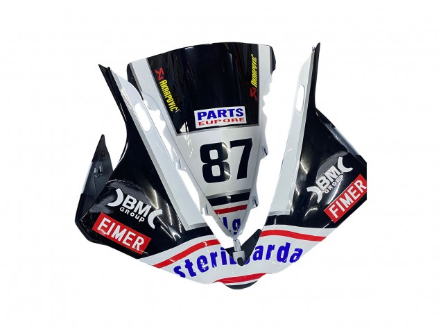 2012-2014 Yamaha YZF 1000 R1 Motorcycle Fairings - Glossy Black White Red Fimer Yamalube Sterilgarda 87 Canada for Sale