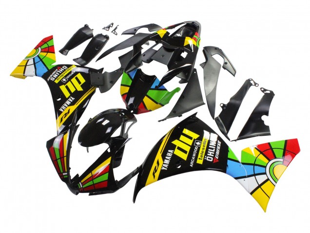 2012-2014 Yamaha YZF 1000 R1 Motorcycle Fairings - Glossy Black Yellow Green Blue Red Color Wheel Canada for Sale