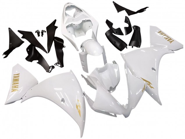 2012-2014 Yamaha YZF 1000 R1 Motorcycle Fairings - White Gold Decals Canada for Sale