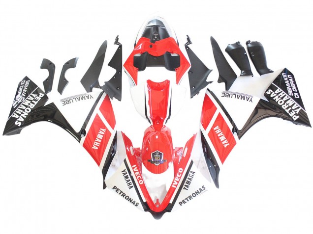 2012-2014 Yamaha YZF 1000 R1 Motorcycle Fairings - White Red Glossy Black Petronas Canada for Sale