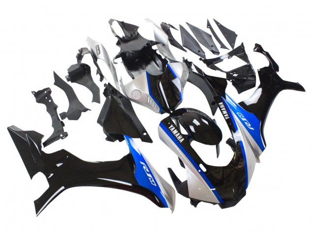 2015-2019 Yamaha YZF 1000 R1 Motorcycle Fairings - Silver Blue Glossy Black Canada for Sale
