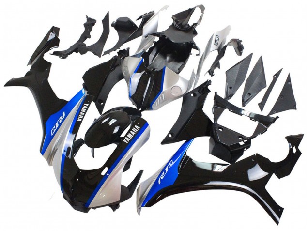 2015-2019 Yamaha YZF 1000 R1 Motorcycle Fairings - Silver Blue Glossy Black Canada for Sale