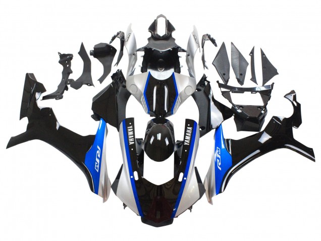 2015-2019 Yamaha YZF 1000 R1 Motorcycle Fairings - Silver Blue Glossy Black Canada for Sale
