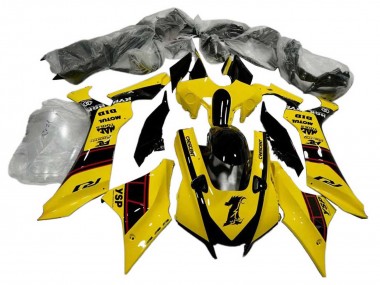 2020-2025 Yamaha YZF 1000 R1 Motorcycle Fairings - Yellow Glossy Black YSP Motul Canada for Sale
