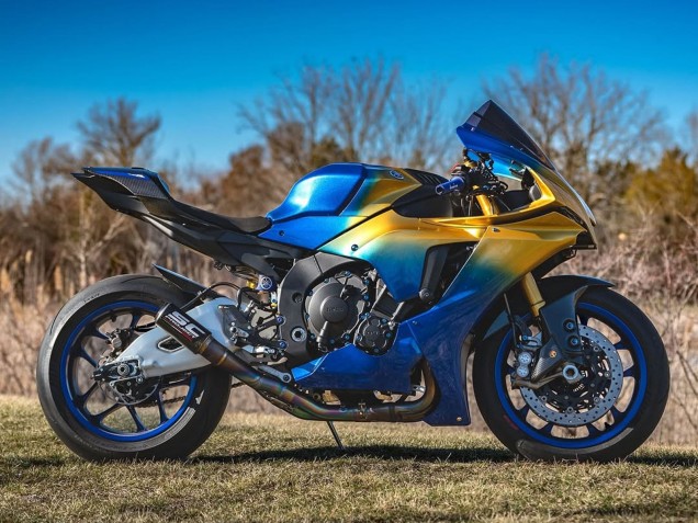2020-2025 Yamaha YZF 1000 R1 Motorcycle Fairings - Blue Gold Canada for Sale