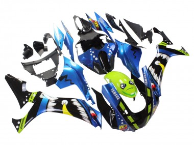2020-2025 Yamaha YZF 1000 R1 Motorcycle Fairings - Blue Green Black Shark Canada for Sale