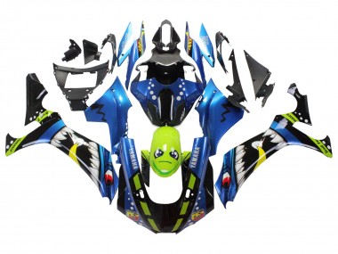 2020-2025 Yamaha YZF 1000 R1 Motorcycle Fairings - Blue Green Black Shark Canada for Sale