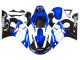 1998-2002 Yamaha YZF 600 R6 Motorcycle Fairings - White Blue Glossy Black Canada for Sale