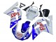 1998-2002 Yamaha YZF 600 R6 Motorcycle Fairings - White Blue Red Fiat 99 Canada for Sale