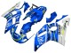 1998-2002 Yamaha YZF 600 R6 Motorcycle Fairings - White Blue Neon Yellow Fiat Motul Michelin Canada for Sale