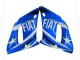 1998-2002 Yamaha YZF 600 R6 Motorcycle Fairings - White Blue Neon Yellow Fiat Motul Michelin Canada for Sale