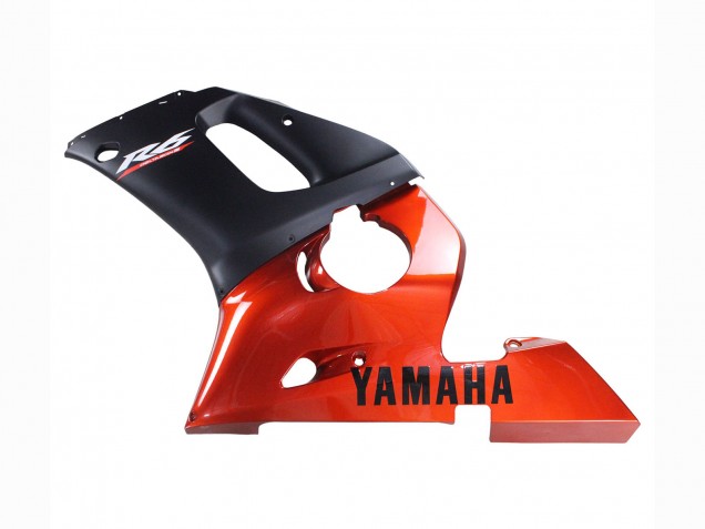 1998-2002 Yamaha YZF 600 R6 Motorcycle Fairings - Orange Matte Black Canada for Sale