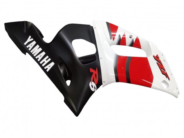 1998-2002 Yamaha YZF 600 R6 Motorcycle Fairings - White Red Glossy Black Canada for Sale