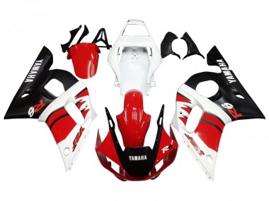 1998-2002 Yamaha YZF 600 R6 Motorcycle Fairings - White Red Glossy Black Canada for Sale