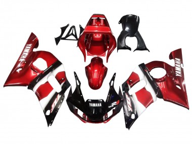 1998-2002 Yamaha YZF 600 R6 Motorcycle Fairings - Red White Glossy Black Canada for Sale