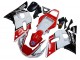 1998-2002 Yamaha YZF 600 R6 Motorcycle Fairings - White Red Black Petronas Yamalube 50th Canada for Sale