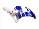 2006-2009 Yamaha YZF R6S Motorcycle Fairings - White Blue Fiat Motul Kastinee Canada for Sale