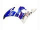 2006-2009 Yamaha YZF R6S Motorcycle Fairings - White Blue Fiat Motul Kastinee Canada for Sale