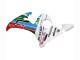 2006-2009 Yamaha YZF R6S Motorcycle Fairings - White Blue Green Red Kastinee Dunlop Motul Canada for Sale