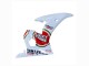 2006-2009 Yamaha YZF R6S Motorcycle Fairings - White Red Lucky Strike Motul Canada for Sale