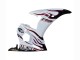 2006-2009 Yamaha YZF R6S Motorcycle Fairings - White with Dark Black Flame Canada for Sale