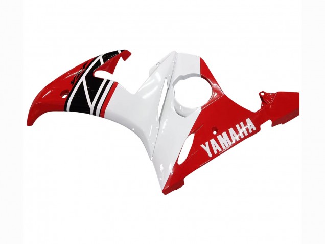 2003-2004 Yamaha YZF R6 Motorcycle Fairing - White Red Glossy Black Canada for Sale