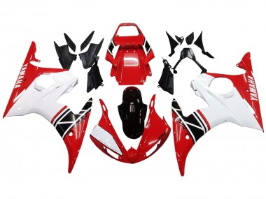 2006-2009 Yamaha YZF R6S Motorcycle Fairing - White Red Glossy Black Canada for Sale