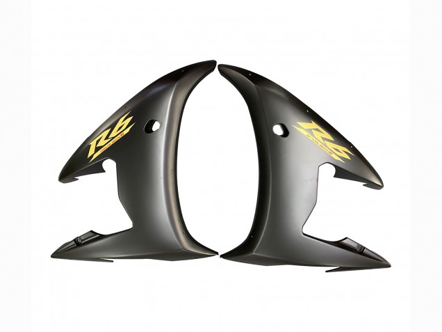 2006-2009 Yamaha YZF R6S Motorcycle Fairings - Glossy Black Matte Black Gold Decals Canada for Sale