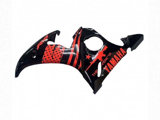 2003-2004 Yamaha YZF R6 Motorcycle Fairing - Glossy Black Red Canada for Sale