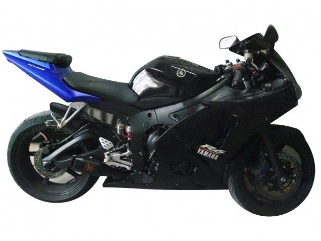 2006-2009 Yamaha YZF R6S Motorcycle Fairings - Blue Matte Black Canada for Sale