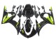 2003-2004 Yamaha YZF R6 Motorcycle Fairings - Glossy Black Neon Yellow Canada for Sale