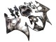 2003-2004 Yamaha YZF R6 Motorcycle Fairings - Grey Matte Black Geometric Canada for Sale