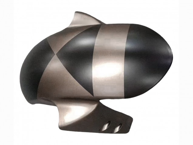 2003-2004 Yamaha YZF R6 Motorcycle Fairings - Grey Matte Black Geometric Canada for Sale