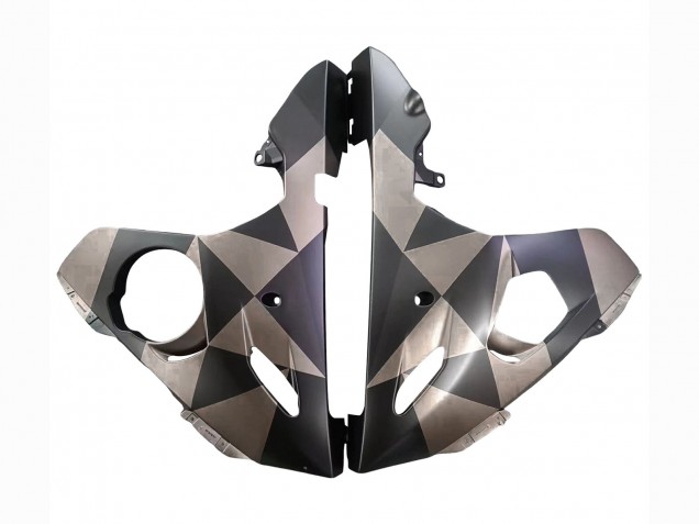 2003-2004 Yamaha YZF R6 Motorcycle Fairings - Grey Matte Black Geometric Canada for Sale